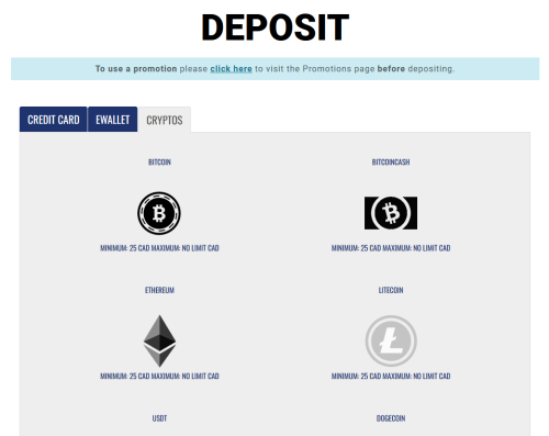 DLC and SAC crypto deposit